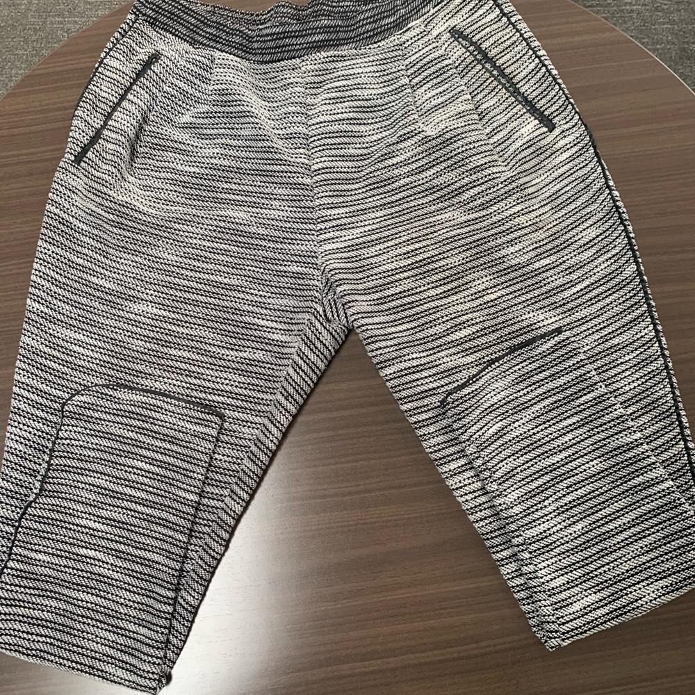 Black and grey joggers